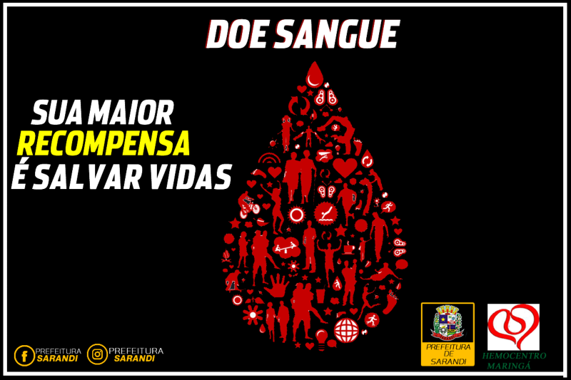Hemocentro faz campanha de doação de sangue em Sarandi